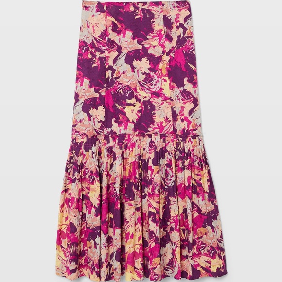 Flounce Hem Maxi Skirt and fitted top set - Picture 7 of 7